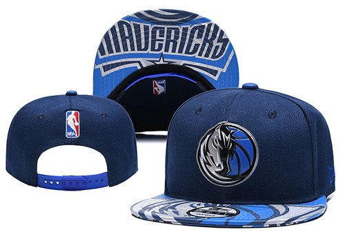 Mavericks Team Logo Navy Adjustable Hat YD
