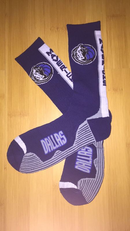 Mavericks Team Logo Purple NBA Socks