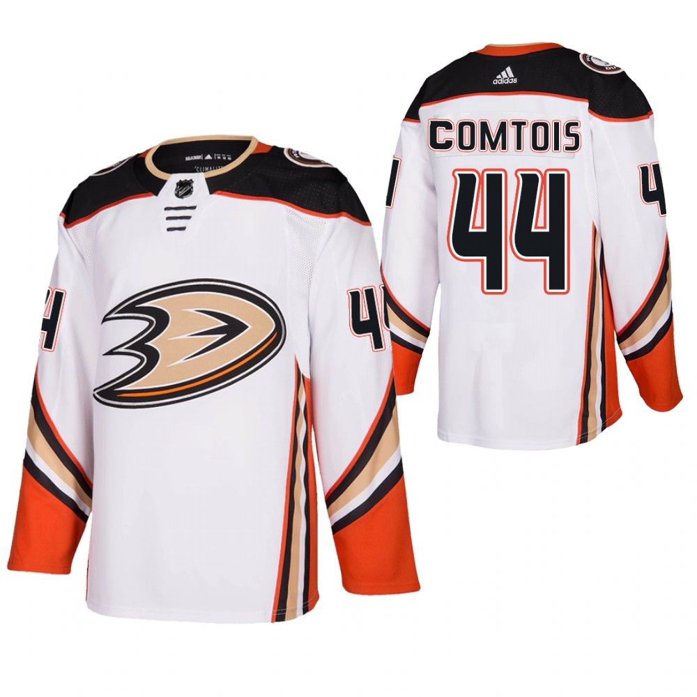 Max Comtois Ducks Away White Authentic Jersey