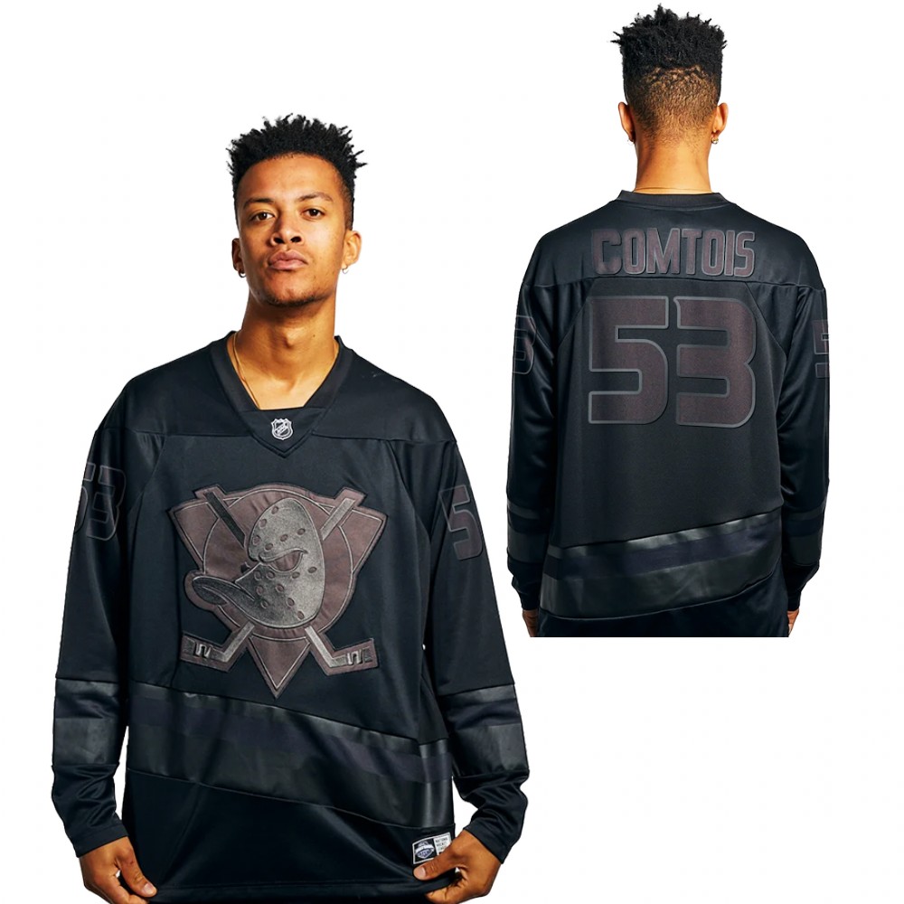 Max Comtois Jersey Anaheim Ducks Majestic Athletic Black 2021 Replica Men