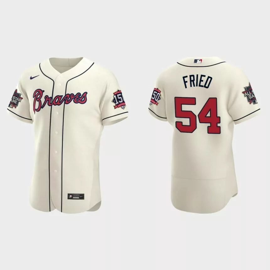 Max Fried #54 Atlanta Braves Authentic Alternate 2021 MLB All-Star Jersey – Cream