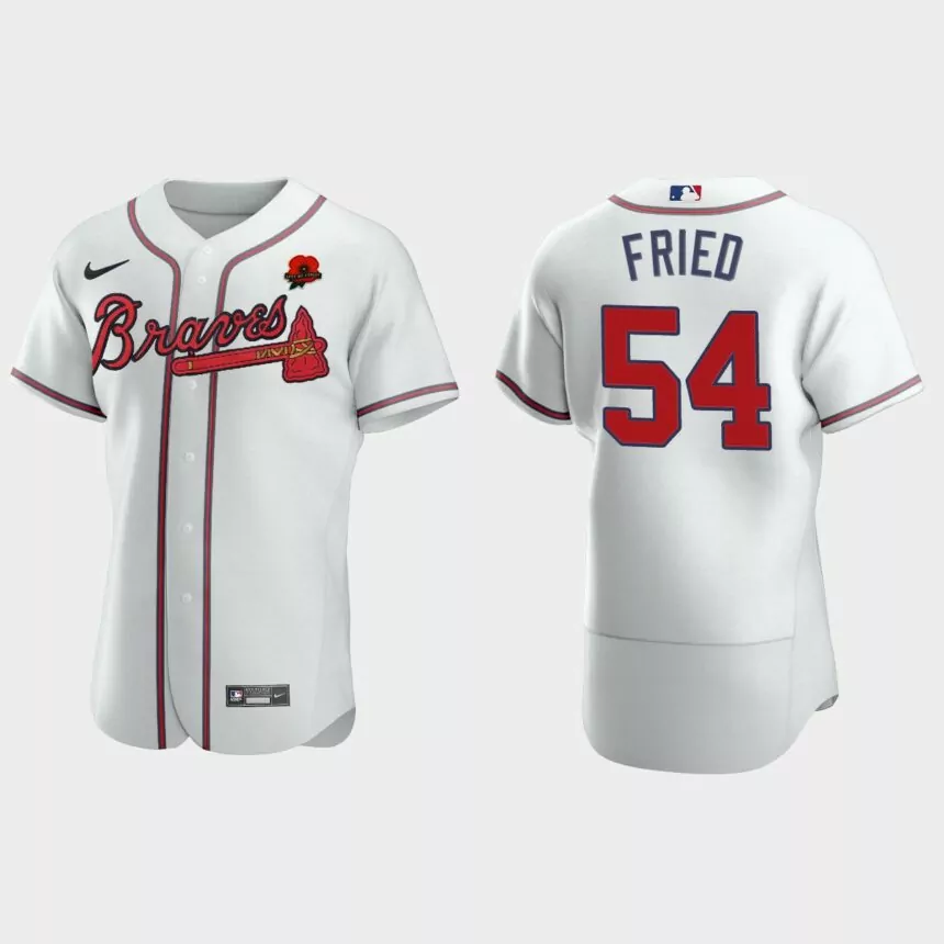 Max Fried Atlanta Braves 2021 Memorial Day Authentic Jersey – White