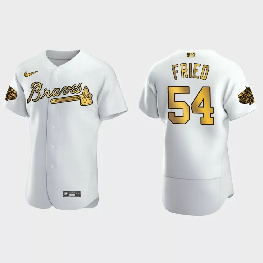 Max Fried Atlanta Braves 2022 MLB All-Star Game Jersey – White Gold