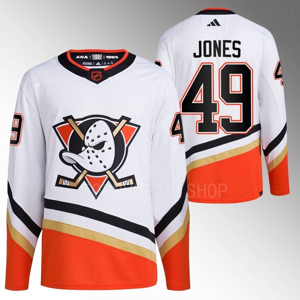 Max Jones Anaheim Ducks Reverse Retro 2.0 Authentic Primegreen White 2022 Jersey