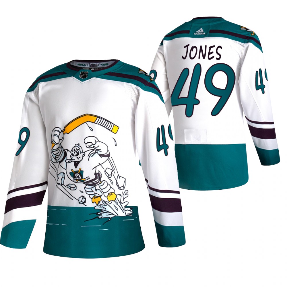 Max Jones Ducks 2021 Reverse Retro White Special Edition Jersey