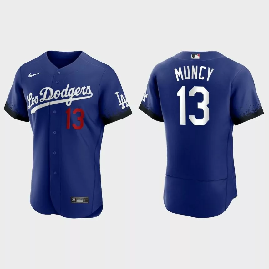 Max Muncy Los Angeles Dodgers 2021 City Connect Authentic Jersey – Royal