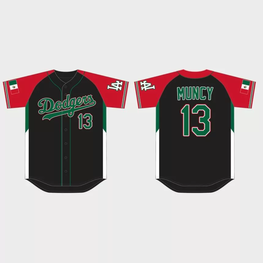 Max Muncy Los Angeles Dodgers 2021 Mexican Heritage Night Limited Jersey – Black