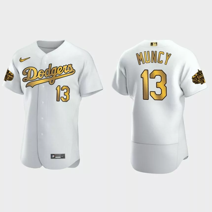 Max Muncy Los Angeles Dodgers 2022 MLB All-Star Game Jersey – White Gold