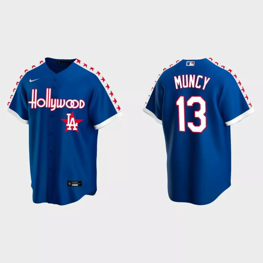 Max Muncy Los Angeles Dodgers City Connect Special Edition jersey – Royal