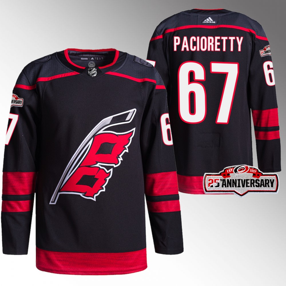 Max Pacioretty Carolina Hurricanes 25th Anniversary Black 2022-23 Authentic Home Jersey