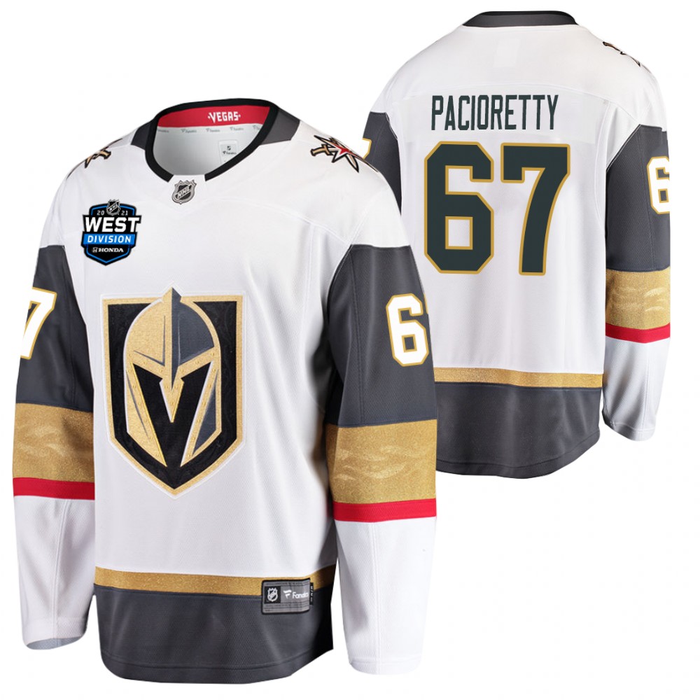Max Pacioretty Golden Knights 2021 West Division Patch Jersey White Away