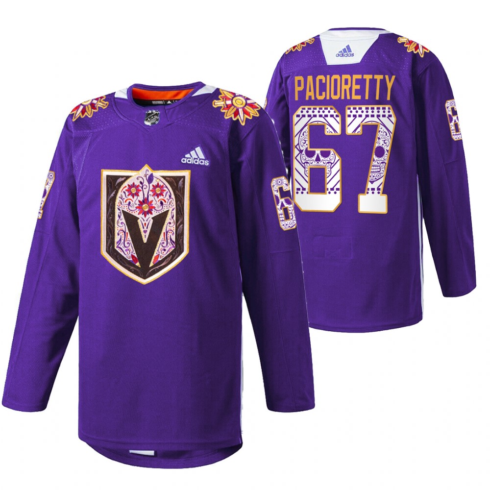 Max Pacioretty Jersey Vegas Golden Knights Hispanic Heritage 2021 Purple Warmup