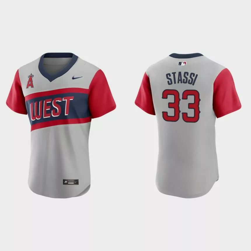 Max Stassi Los Angeles Angels 2021 Little League Classic Road Authentic Jersey – Gra