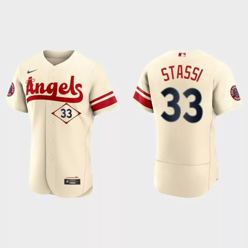 Max Stassi Los Angeles Angels 2022 City Connect Authentic Jersey – Cream