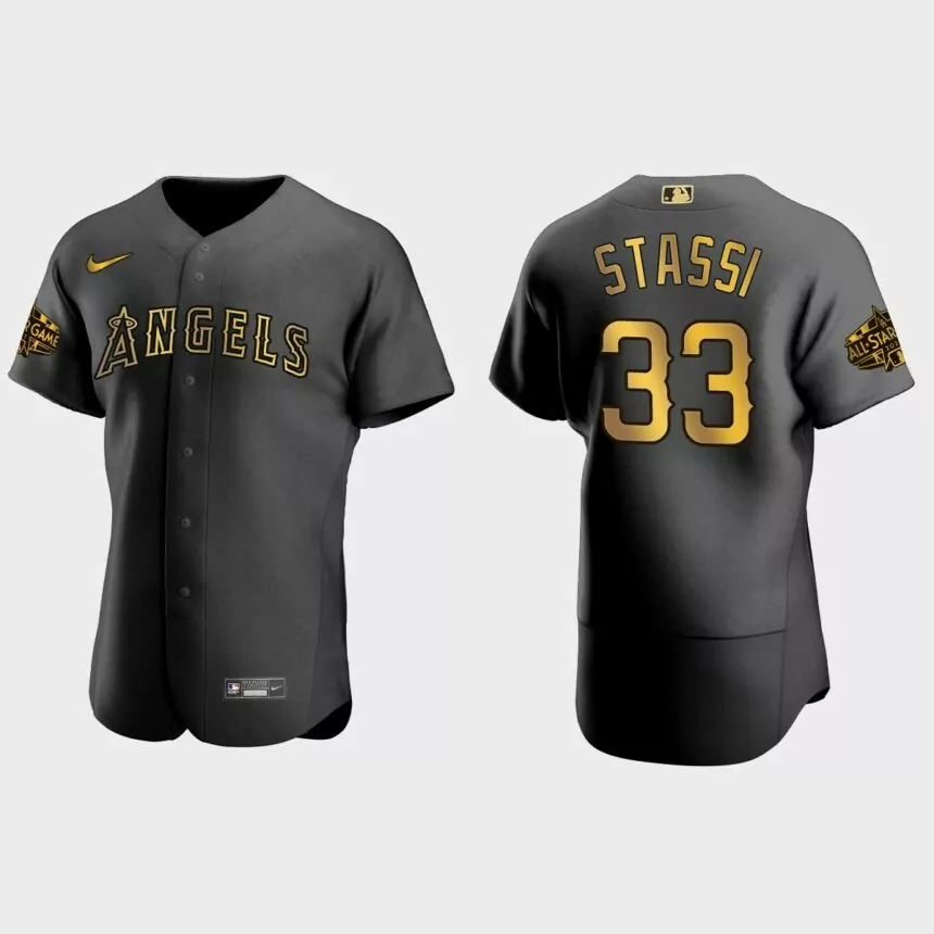 Max Stassi Los Angeles Angels 2022 MLB All-Star Game Authentic Jersey – Black
