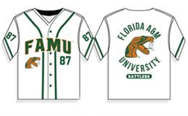 Mejor Precio En A Granel Florida AM University FAMU Baseball Jersey