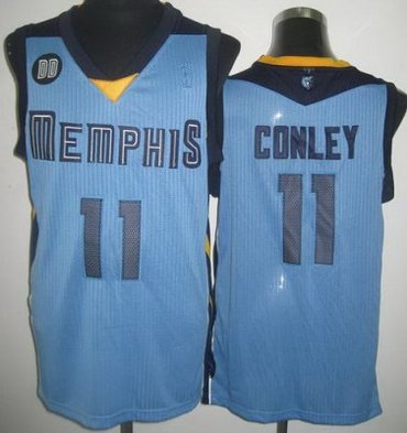 Memphis Grizzlies 11 Michael Conley Light Blue Revolution 30 NBA Jerseys