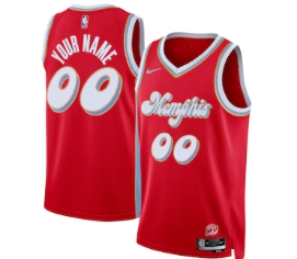 Memphis Grizzlies Nike Unisex 2024-25 Custom Swingman Jersey - City Edition - Red