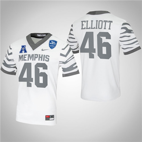 Memphis Tigers 46 Jake Elliott NFL Alumni College Football Jersey White