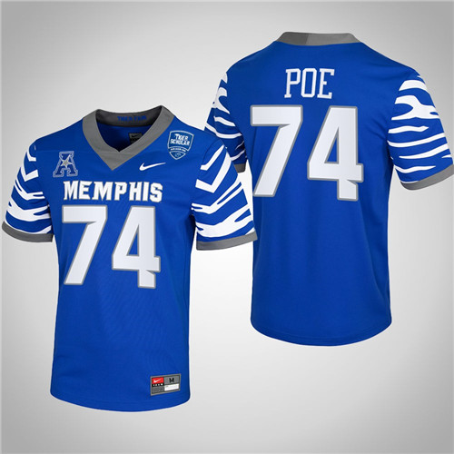 Memphis Tigers 74 Dontari Poe NFL Alumni College Football Jersey Royal