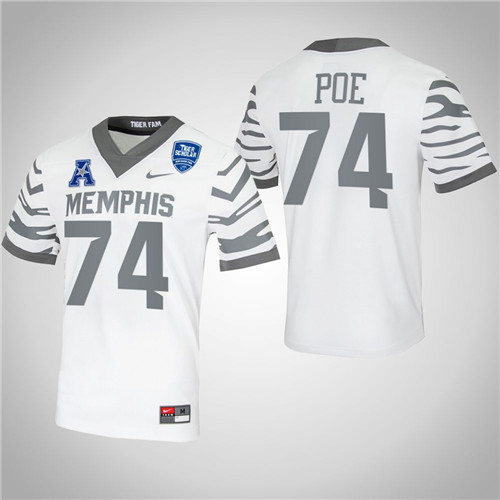 Memphis Tigers 74 Dontari Poe NFL Alumni College Football Jersey White