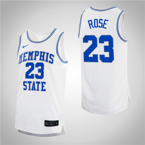 Memphis Tigers Derrick Rose Alumni Basketball Retro Jersey White