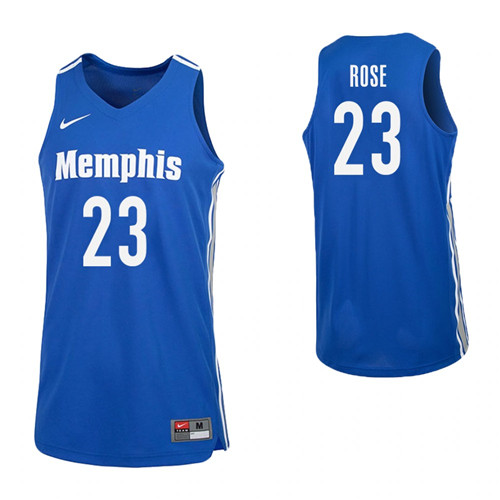 Memphis Tigers Derrick Rose College Basketball Jersey Blue