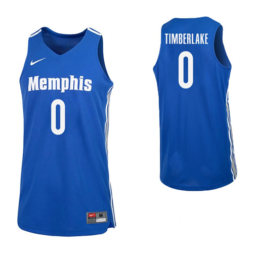 Memphis Tigers Earl Timberlake 2021 transfer College Basketball Jersey Blue