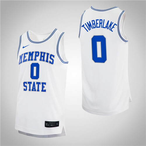 Memphis Tigers Earl Timberlake College Basketball Retro Jersey White