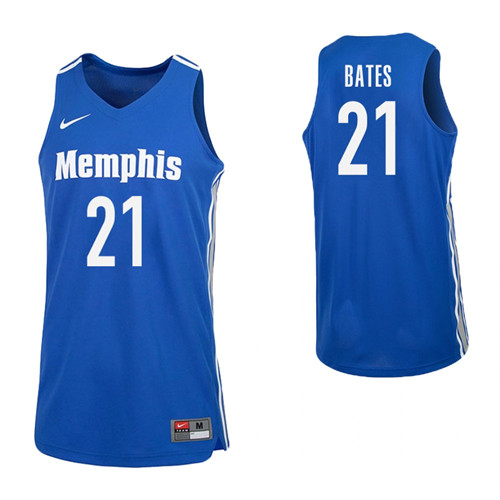Memphis Tigers Emoni Bates 2021 Class College Basketball Jersey Blue