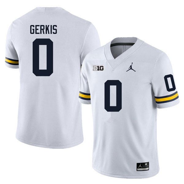 Men #0 Giles Jackson Michigan Wolverines College Football Jerseys Sale-White