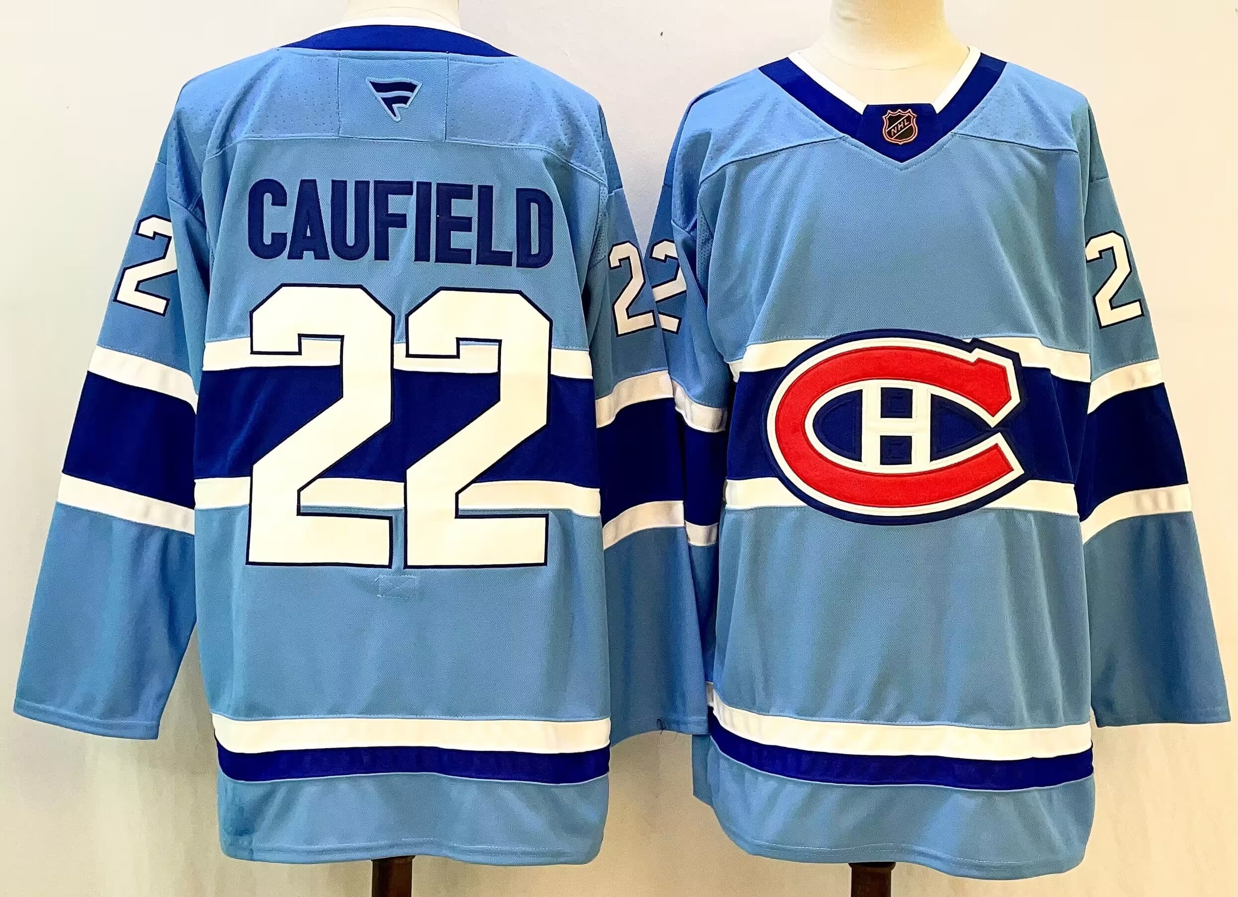 Men's    Montreal Canadiens #22 Cole Caufield   2024-25 Stitched Jersey