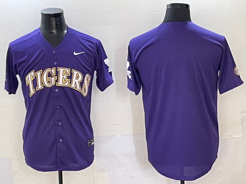 Men's   LSU Tigers 2025 World Series Vapor Premier Limited Jersey - All Stitched  blank