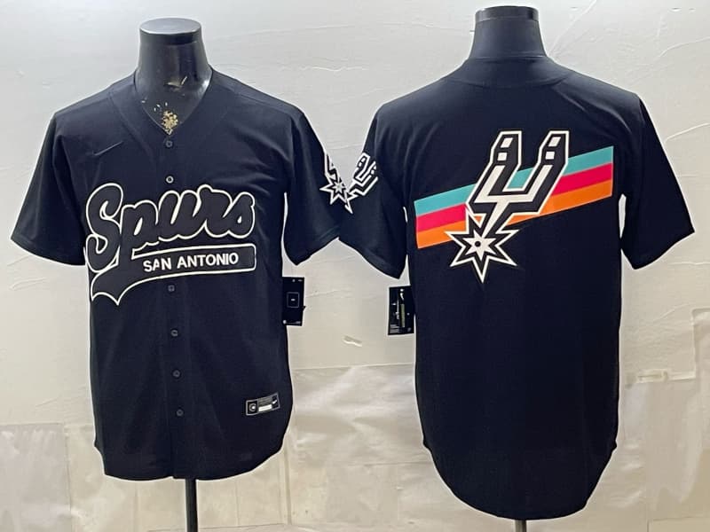 Men's   San Antonio Spurs  BASEBALL Jersey