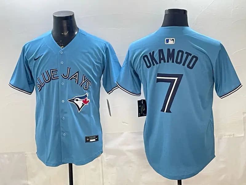 Men's   Toronto Blue Jays Limited Away  Jersey 7 OKAMOTO