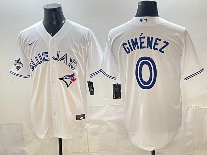 Men's #0 Andres Gimenez Toronto Blue Jays    Limited Away Jersey
