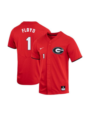 Men's #1 Buddy Floyd Georgia Bulldogs Stitched Nike Red Alumni Baseball Player Jersey