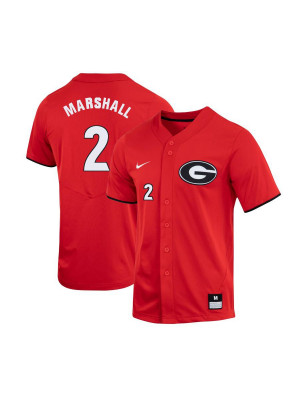 Men's #2 Shane Marshall Georgia Bulldogs Stitched Nike Red Alumni Baseball Player Jersey