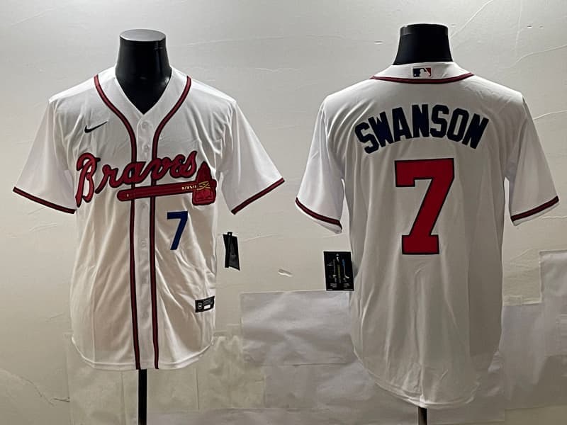 Men's  Atlanta Braves   #7 Jurickson Profar baseball Jersey