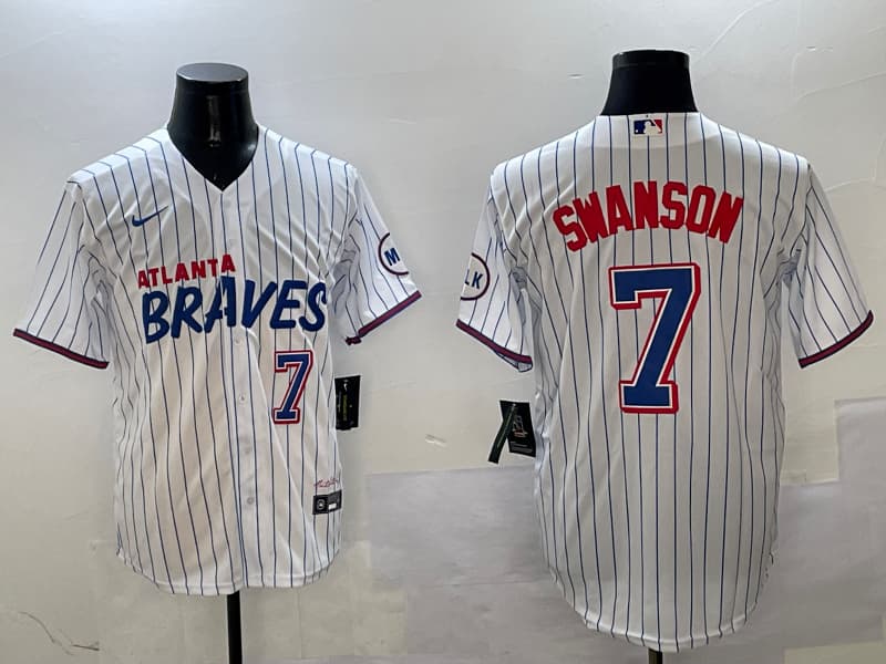 Men's  Atlanta Braves  #7 Jurickson  Profar baseball  Jersey