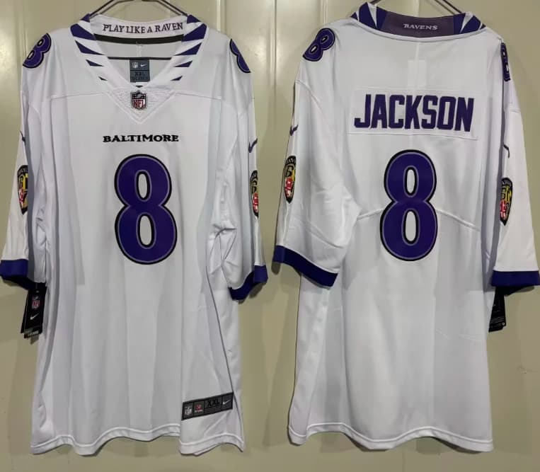 Men's  Baltimore  Ravens 2026 Vapor Limited Jersey - All Stitched Lamar Jackson 8