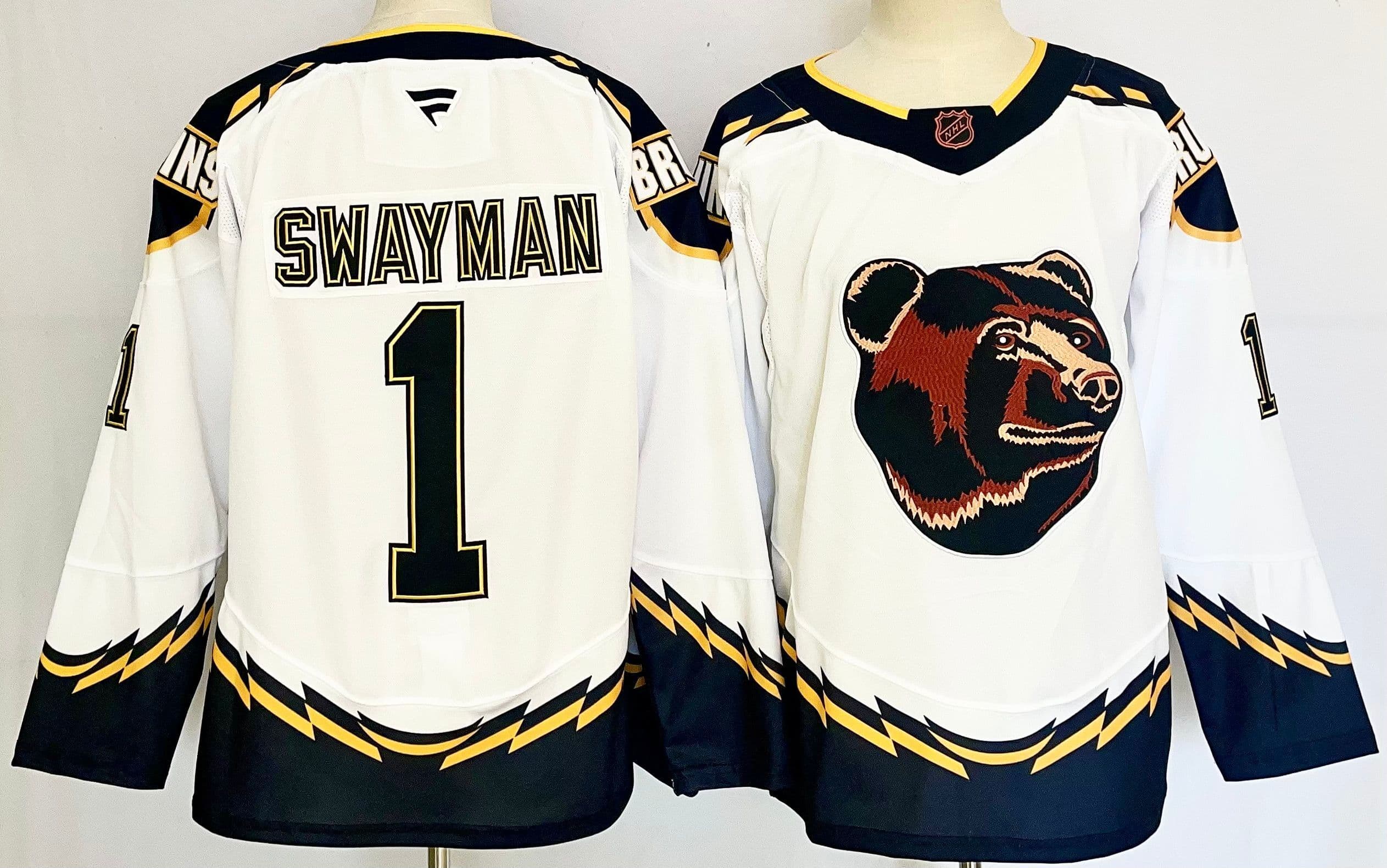 Men's  Boston Bruins  #1 Jeremy Swayman Fanatics