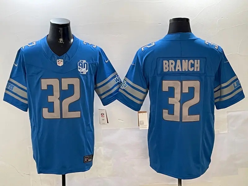 Men's  Detroit Lions #30 BRANCH