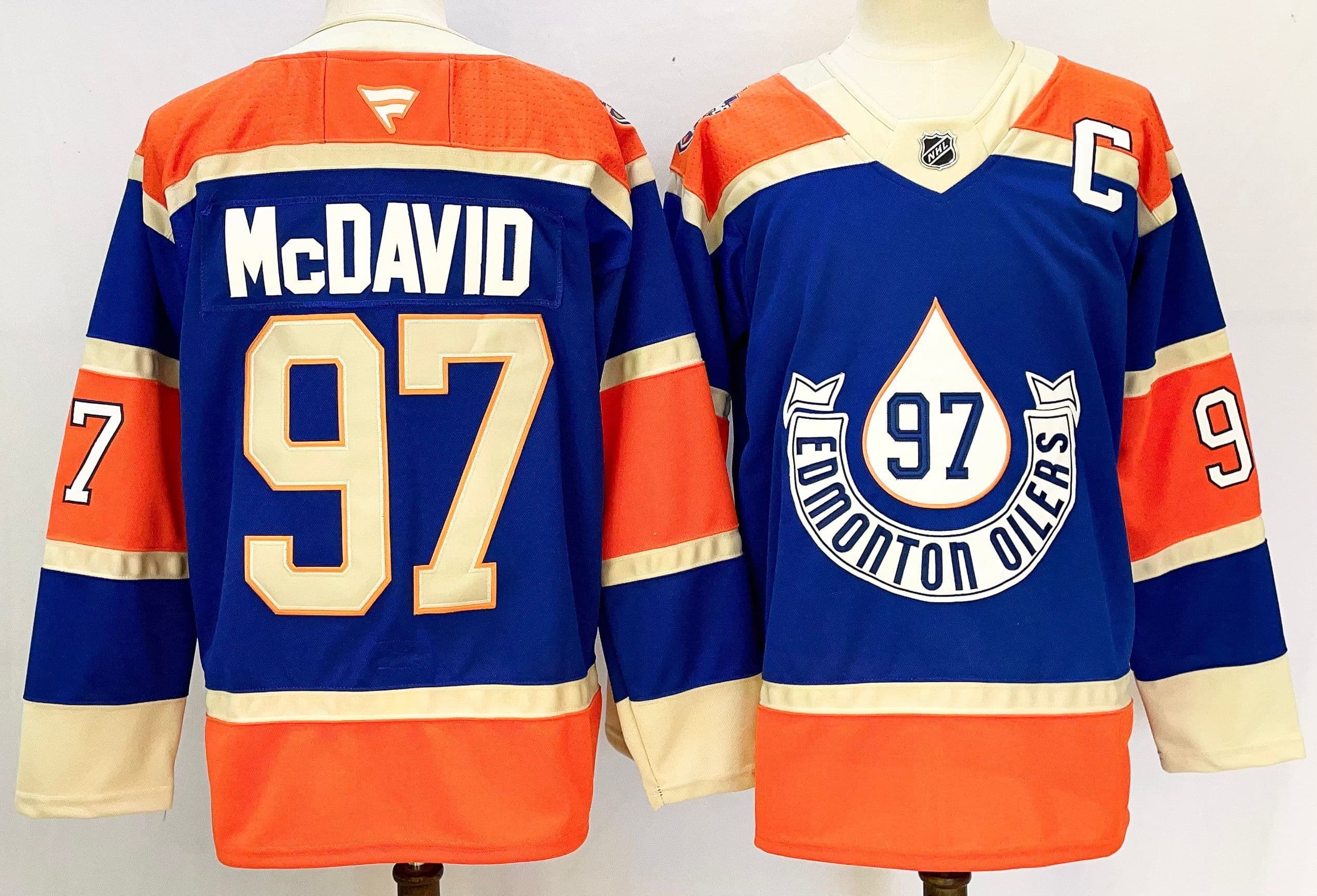 Men's  Edmonton  Oilers   Jersey - All Stitched Connor McDavid 97