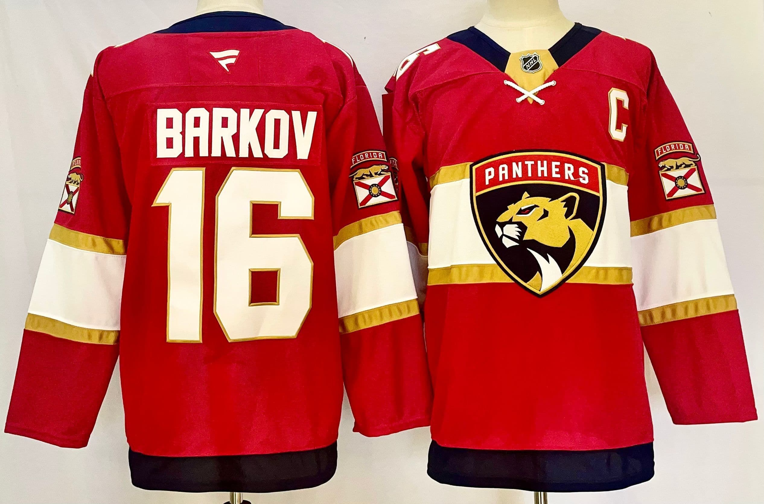 Men's  Florida Panthers   Jersey - All Stitched Aleksander Barkov 16