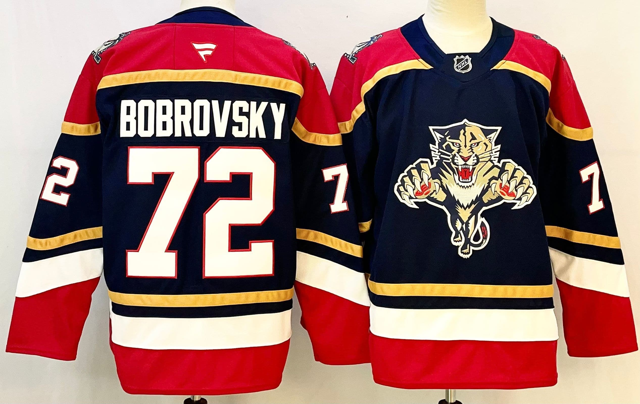 Men's  Florida Panthers   Jersey - All Stitched Sergei Bobrovsky 72
