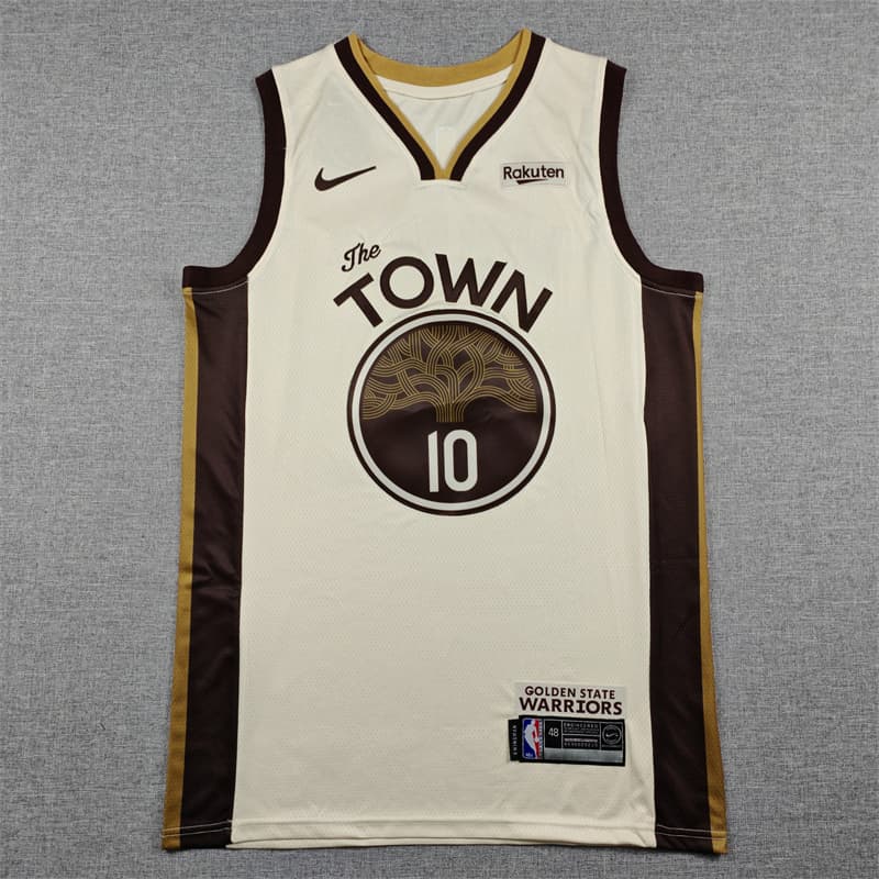 Men's  Golden State Warriors #10 Jimmy Butler III Tan 2025-26 City Edition Stitched Basketball Jersey