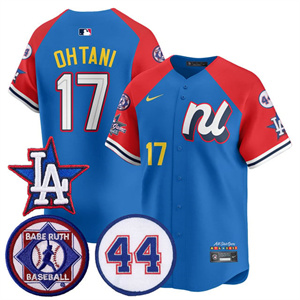 Men's  Los Angeles Dodgers National League 2025 MLB All-Star Jersey V3 - All Stitched Shohei Ohtani    - 17