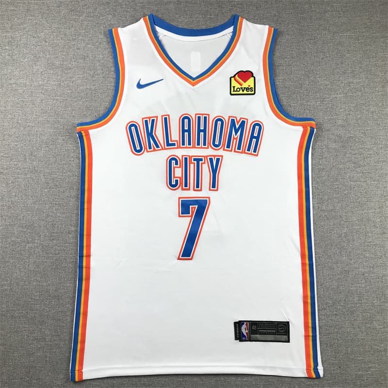 Men's  Oklahoma   City Thunder #7 Chet Holmgren  Basketball Jersey