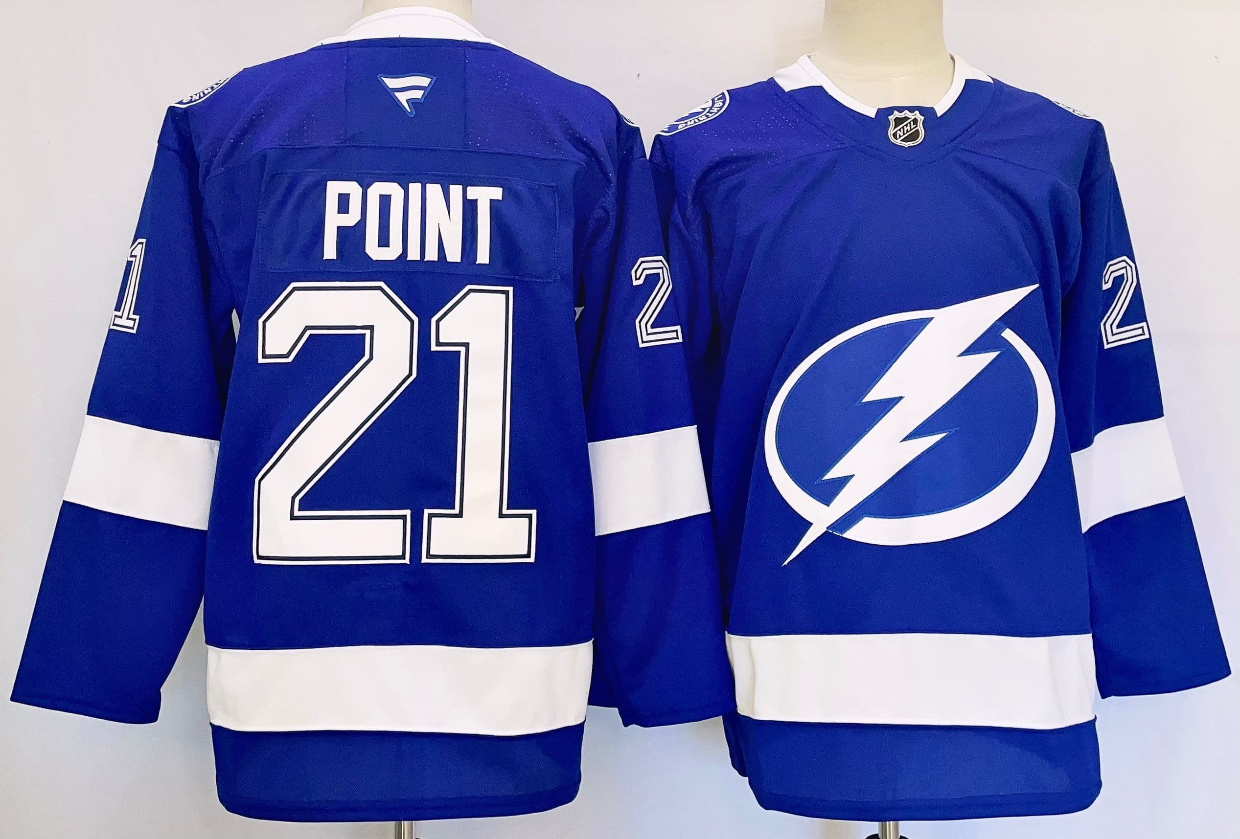 Men's  Tampa Bay Lightning #21 Brayden Point   Stitched Jersey